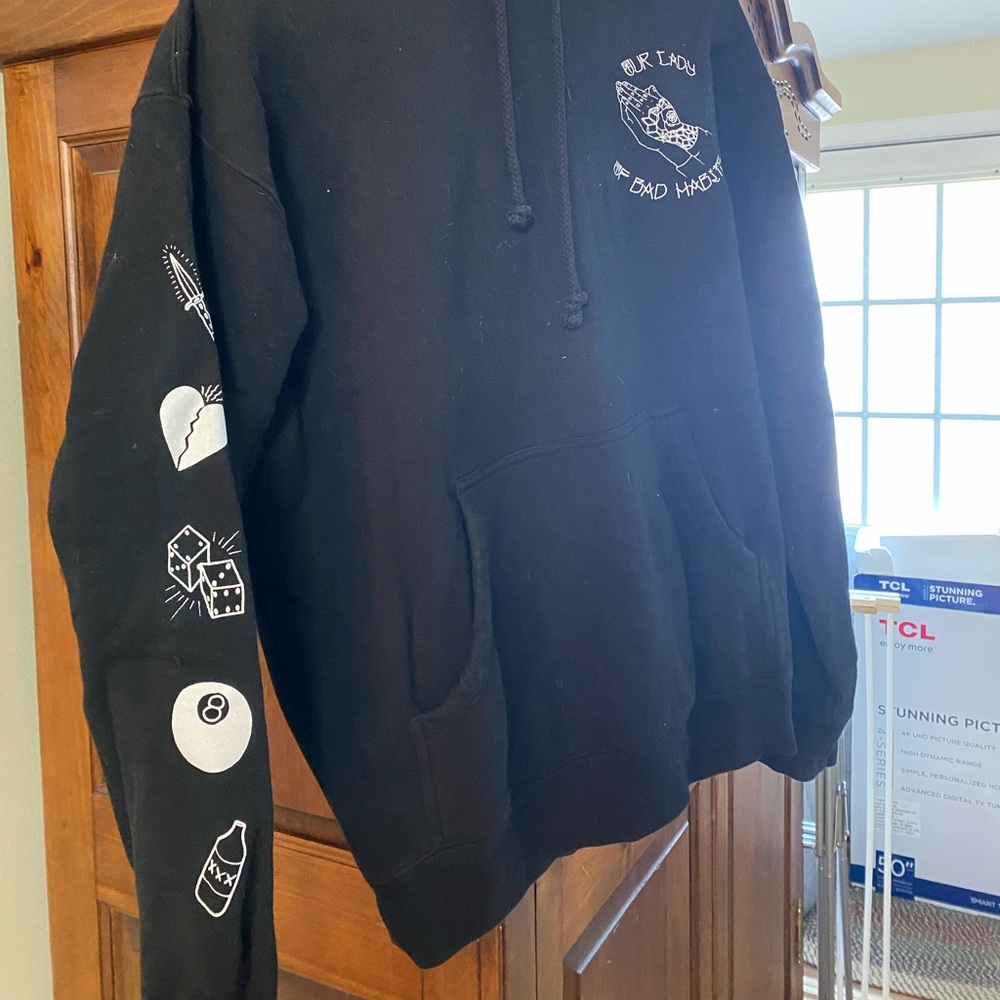 BADWOOD our lady of bad habits hoodie oversizedfit